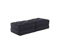 Poufs Modulaires 2 pcs Anthracite en Tissu