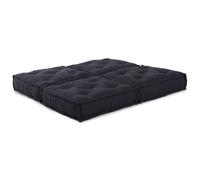 Poufs Modulaires Vidaxl 2 Pcs Anthracite En Tissu