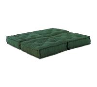 Poufs Modulaires Vidaxl 2 Pcs En Tissu Vert
