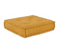 Poufs Modulaires Vidaxl 4 Pièces En Tissu Jaune