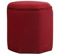 Poufs Repose-Pieds Tabouret Simple,Canapé Tabouret De Rangement Pouf Banc À Chaussures Tabouret De Vanité En Bois Massif Simple Et Moderne Confortable Et Respirant,4 Couleurs/Bleu/38 * 40CM (Rouge 38 * 40CM)