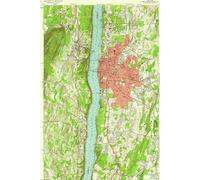 Poughkeepsie New York Map Journal: Vintage Map Notebook