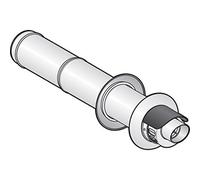 Poujoulat - Terminal horizontal pour chaudiere fioul ou gaz diametre 80-125 GP casquette TH80-125GPC 17080764