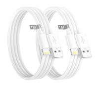 Poukey Câble iPhone 1M 2Pack[Certifié A pple MFi], Câble Chargeur IPhone Cable Lightning USB Cordon i Phone Fil Chargeur Cable Charge Rapide pour iPhone 14/13/12/11 Pro Max/XS/X/8/7/6/5/SE/iPad