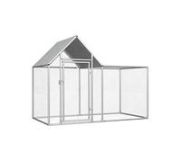 vidaXL Poulailler 2 x 1 x 1,5 m Acier galvanisé