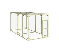 Vidaxl Poulailler 200x400x200 Cm Bois De Pin Massif Imprégné