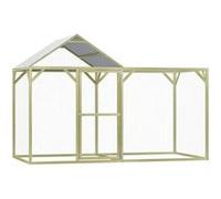 vidaXL Pinède Imprégnée Poulailler 3x1,5x2 m Enclos Clapier Cage Animaux