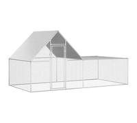Poulailler 4 x 2 x 2 m Acier galvanisé