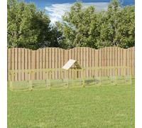 Poulailler 700x100x150 cm Bois de Pin Massif Imprégné Cage à Poulets vidaXL