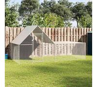 Poulailler 8x2x2 m Acier Enclos Clapier Cage Animaux Lapin Canard vidaXL