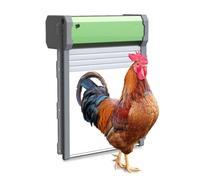 Poulailler automatique à énergie solaire avec capteur de lumière, télécommande, minuterie, volet roulant résistant aux intempéries pour la ferme et la maison