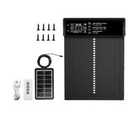 Poulailler automatique à énergie solaire IP45 étanche en alliage d'aluminium avec télécommande - Détection de sécurité anti-pincement fonctions anormales