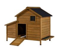 Poulailler avec pondoir en bois ""Cocotte"" - Marron