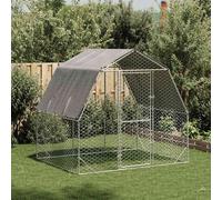 Poulailler avec toit 2,5x2x2,25 m acier galvanisé vidaXL