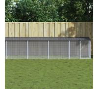 Poulailler avec Toit Cage à Poules Enclos Maison Animaux Acier Galvanisé vidaXL