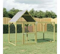 Poulailler Cage à Poulet Enclos Extérieur Bois de Pin Massif Imprégné vidaXL