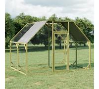 Poulailler Cage à Poulets Enclos Extérieur 268x200x190 cm Bois Pin Massif vidaXL