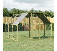 Poulailler Cage à Poulets Enclos Extérieur 268x200x190 cm Bois Pin Massif vidaXL