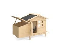 IDMarket – Poulailler sur pilotis avec pondoir en bois