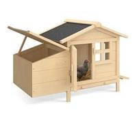 IDMarket – Poulailler sur pilotis avec pondoir en bois