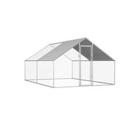 Poulailler D'extérieur 2,75 X 4 X 2 M Acier Galvanisé