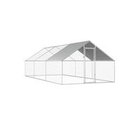 Poulailler d extérieur 2,75 x 6 x 1,92 m Acier galvanisé