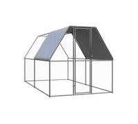 vidaXL Poulailler d'extérieur 2x4x2 m Acier galvanisé