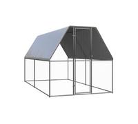 Poulailler d extérieur 2x4x2 m Acier galvanisé