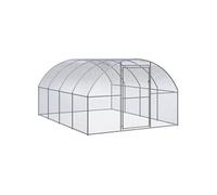 vidaXL Poulailler d'extérieur 3 x 4 x 2 m Acier galvanisé – Cage pour poulets