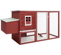 Poulailler de jardin avec 1 pondoir Rouge Bois