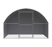 Poulailler d'extérieur 3 x 2 x 2 m en acier galvanisé et polyéthylène - Enclos robuste pour petits animaux - Résistant aux intempéries et durable - Idéal pour le jardin et l'élevage en plein air