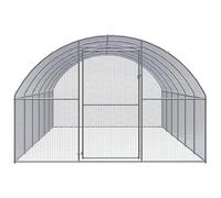 Poulailler d'extérieur 3 x 6 x 2 m en acier galvanisé - Enclos robuste pour petits animaux, résistant aux intempéries et durable - Idéal pour poules, lapins et plus encore
