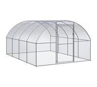 Poulailler d'Extérieur 3x2x2 m Acier Galvanisé Cage Poulets Volière vidaXL