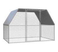 Poulailler d'extérieur 3x2x2 m Acier galvanisé Poulailler d'extérieur animaux Enclos Clapier®JMVGWE®