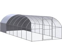 Poulailler d'extérieur 3x8x2 m Acier galvanisé