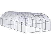 Poulailler d'extérieur 3x8x2 m Acier galvanisé