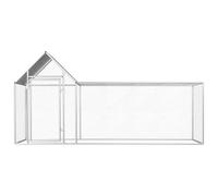 Poulailler en acier galvanisé 3 x 1 x 1,5 m | Robuste et résistant aux intempéries | Idéal pour les petits animaux comme les poules et les lapins | Montage facile et durable