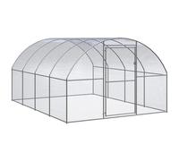 Poulailler en acier galvanisé vidaXL 3x4x2 m Argenté TU