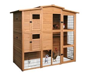 Poulailler en bois Kerbl Marron 222x115x200 cm