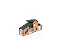 Poulailler en bois xl avec pondoir et perchoir