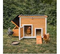 Poulailler Hefa+ en pin traité avec toit plastique - 6 poules
