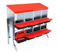 Poulailler, Pondoirs pour Poules Pondeuses, Poulailler à 8 Compartiments avec Plateau Amovible, Pondoir pour Poules, avec Pieds