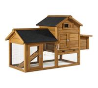 Poulailler ""Poulette"" avec pondoir en bois - Marron