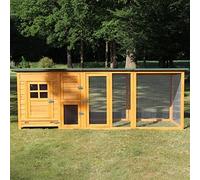 Poulailler pour Jardin exterieure 5 Poules 215 x 70 x 65 cm-Modele 149 Flexi Extra