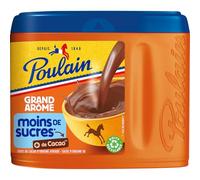 POULAIN - Chocolat en Poudre Intense Faible Sucre, Saveur Riche et Onctueuse (Boîte 400g) - Lot de 3 - vendu par Lot