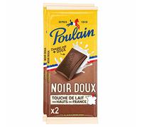 Poulain Chocolat Poulain Noir Doux, 2 x 95g
