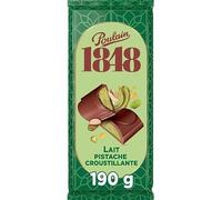 POULAIN Tablette de chocolat au lait et pistache 190 g