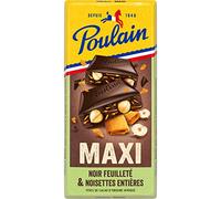 Poulain Noir Maxi feuilleté et noisettes entières 190g
