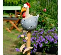 Poule décorative jardin résine drôle statue extérieure animaux Label