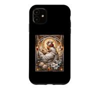 Poule Poule Coq Coquette Catholique Sacrée Vintage Kitsch Coque pour iPhone 11